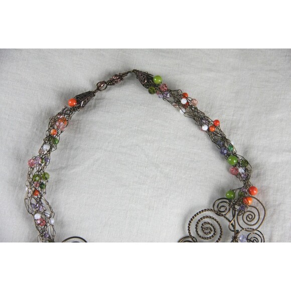 Vicki Davis Glorious Day twisted wire and beaded necklace with certificate - Picture 5 of 6